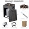16 Feet Square Outdoor Propane Fire Pit with Lava Rocks Waterproof Cover 30 000 BTU
